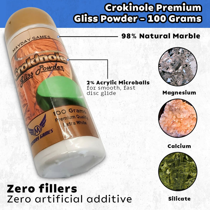 Crokinole Premium Gliss Powder -100 Grams - for just $5.95! 