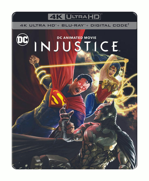 Injustice - Limited Edition Steelbook (4K Ultra HD + Blu ray + Digital) - for just $30.99! 