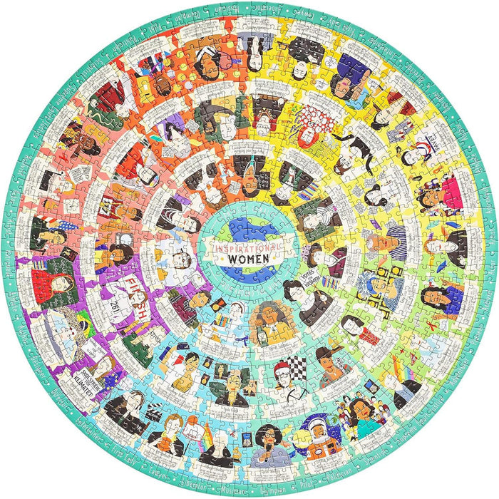 Inspirational Women 1000 Piece Round Jigsaw Puzzle Ridley - for just $19.99! 