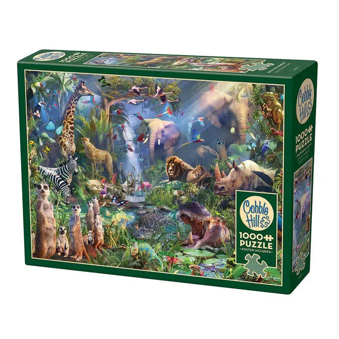 Into the Jungle 1000 Piece Jigsaw Puzzle Cobble Hill - for just $19.99! 