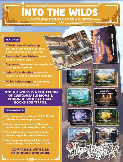 Into the Wilds Battlemap Books: Caves and Caverns - for just $54.99! 