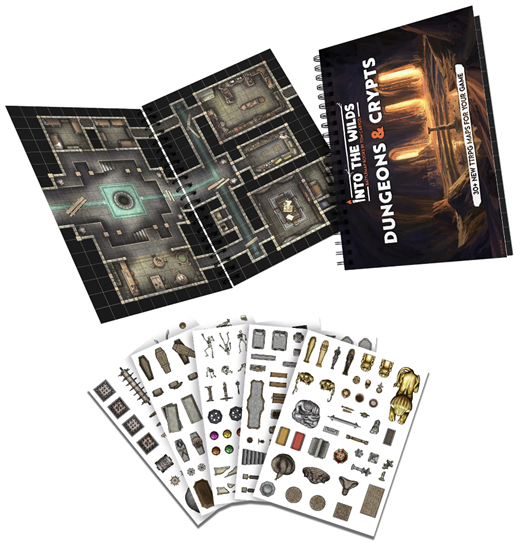 Into the Wilds Battlemap Books: Dungeons and Crypts - for just $54.99! 