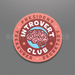 Introvert Club Circle Sticker - for just $3! 