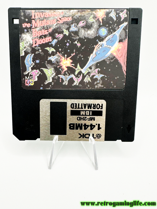 Invasion of the Mutant Space  Bats of Doom Repro Floppy PC Game - for just $9.99! 