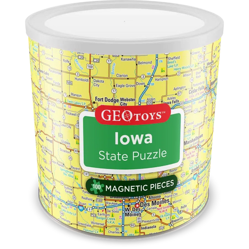 Iowa State 100 Piece Magnetic Jigsaw Puzzle Geotoys - for just $11.99! 