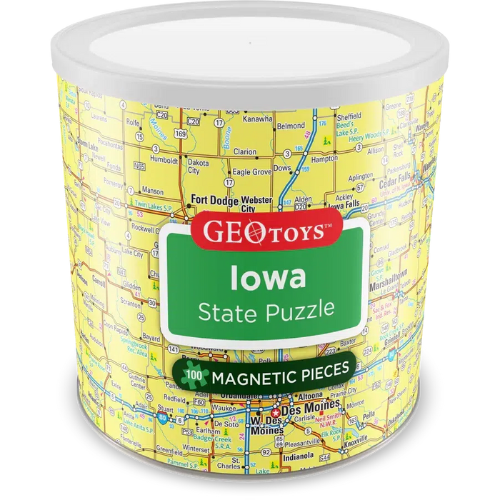 Iowa State 100 Piece Magnetic Jigsaw Puzzle Geotoys - for just $11.99! 