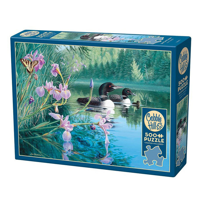 Iris Cove Loons 500 Piece Jigsaw Puzzle Cobble Hill - for just $17.99! 