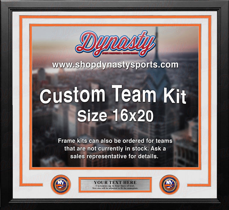 New York Islanders Custom NHL Hockey 16x20 Picture Frame Kit (Multiple Colors) - for just $49.99! 