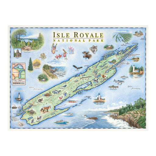 Isle Royale National Park 1000 Piece Jigsaw Puzzle Xplorer Maps - for just $24.99! 
