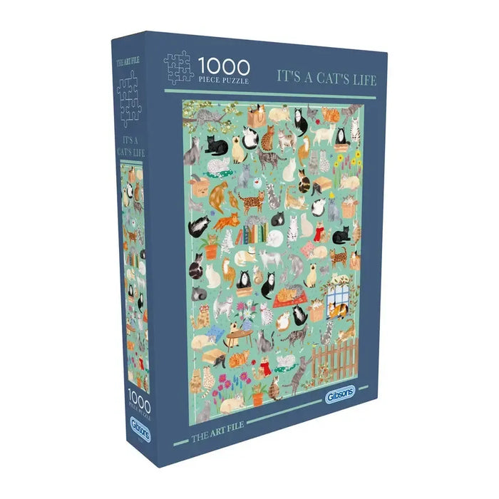 It's a Cat Life 1000 Piece Jigsaw Puzzle Gibsons - for just $24.99! 