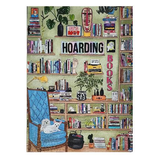 It's not hoarding if it's books 1000 Piece Soft Touch Jigsaw Puzzle Ellembee - for just $24.99! 