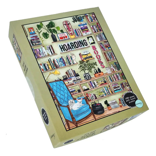 It's not hoarding if it's books 1000 Piece Soft Touch Jigsaw Puzzle Ellembee - for just $24.99! 