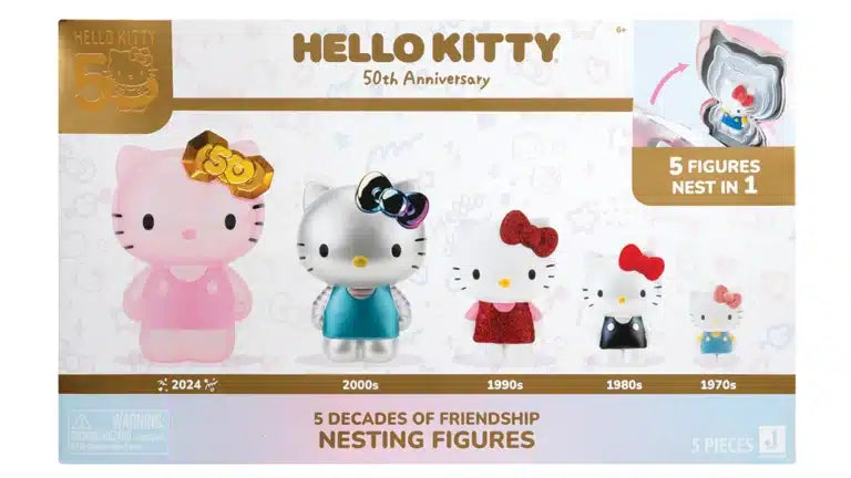 Sanrio Hello Kitty & Friends - 5 Decades of Friendship Nesting Figures - for just $20! 