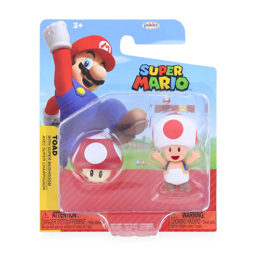 Super Mario Toad with Super Mushroom Figure - Just $14.95! Shop now at Retro Gaming of Denver