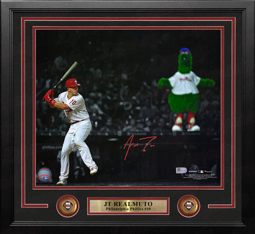 JT Realmuto Blackout Autographed Philadelphia Phillies 11" x 14" Framed Baseball Photo - for just $249.99! 