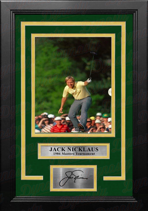 Jack Nicklaus 1986 Masters Tournament Putt 8" x 10" Framed Golf Photo with Engraved Autograph - for just $79.99! 