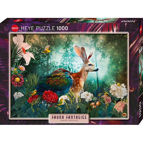 Jackalope Fauna Fantasies 1000 Piece Jigsaw Puzzle Heye - for just $29.99! 