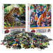 Jaguar & Tigers Set of 2 300 Piece Lenticular Jigsaw Puzzles Prime 3D - for just $19.99! 