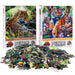 Jaguar & Tigers Set of 2 300 Piece Lenticular Jigsaw Puzzles Prime 3D - for just $10.99! 