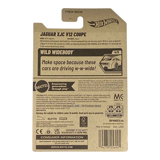 Hot Wheels Jaguar XJC V12 Coupe - Wild Widebody Series 4/5 - for just $1.79! 