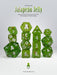 Jalapeno Jelly 14 pc - Limited Run - Silver Ink Dice Set - for just $24.95! 