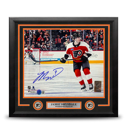Jamie Drysdale in Action Philadelphia Flyers Autographed 16" x 20" Framed Hockey Photo - for just $109.99! 