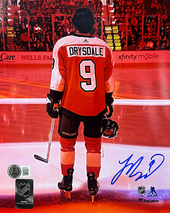 Jamie Drysdale Orange Spotlight Philadelphia Flyers Autographed 8" x 10" Hockey Photo - for just $39.99! 