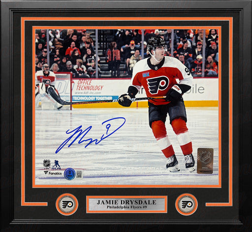 Jamie Drysdale in Action Philadelphia Flyers Autographed 11" x 14" Framed Hockey Photo - for just $89.99! 
