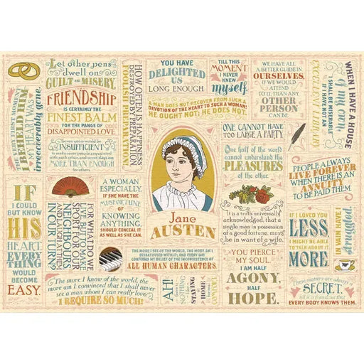 Jane Austen Literary Line 1000 Piece Jigsaw Puzzle UPG - for just $21.99! 