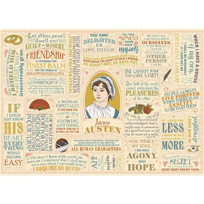 Jane Austen Literary Line 1000 Piece Jigsaw Puzzle UPG - for just $21.99! 