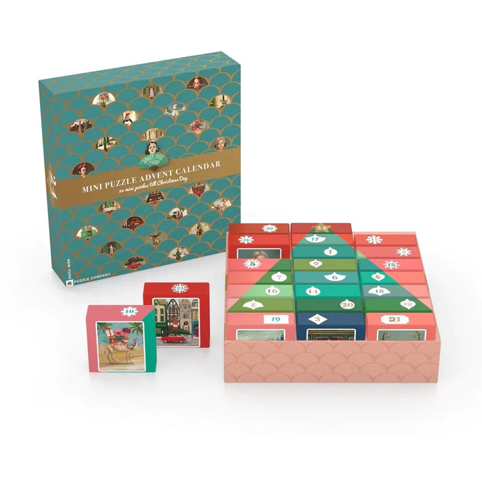 Janet Hill Advent Calendar - 24 Set of 100 Piece Mini Jigsaw Puzzles NYPC - for just $199.99! 