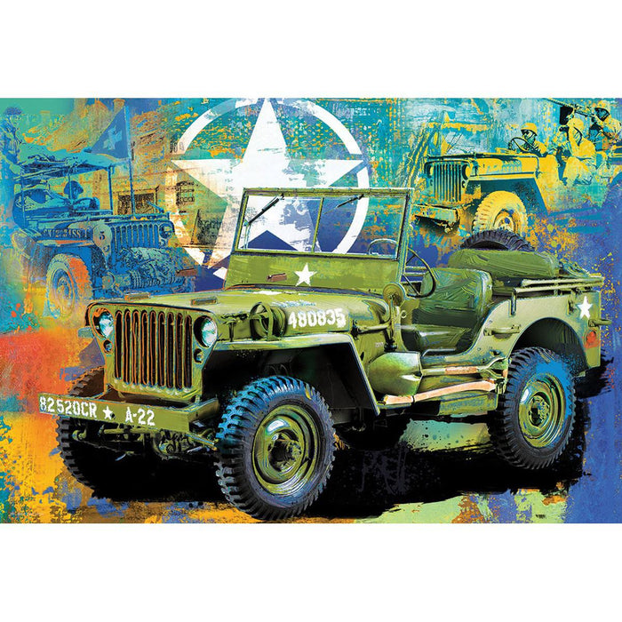 Jeep Army Truck 550 Piece Jigsaw Puzzle in Tin Eurographics - for just $23.99! 