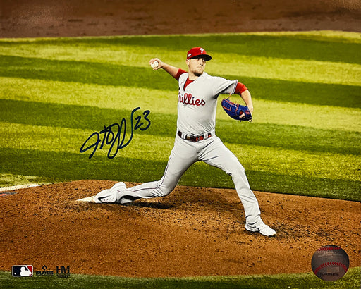Jeff Hoffman Championship Action Philadelphia Phillies Autographed 8" x 10" Baseball Photo - for just $12! 