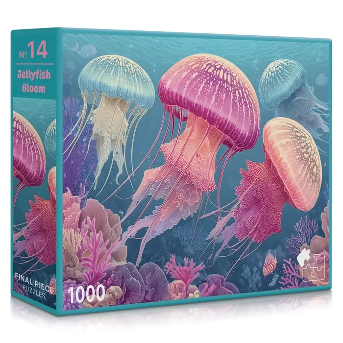 Jellyfish Bloom 1000 Piece Jigsaw Puzzle Final Piece - for just $19.99! 