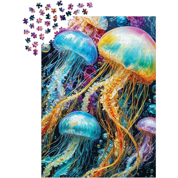 Jellyfish Glow 1000 Piece Jigsaw Puzzle Enjoy - for just $24.99! 
