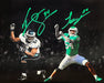 Jeremiah Trotter, Sr. & Jr. Blackout Philadelphia Eagles Dual-Autographed 11" x 14" Football Photo - for just $69.99! 