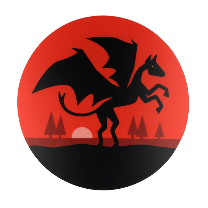 Jersey Devil Circle Sticker - for just $3! 