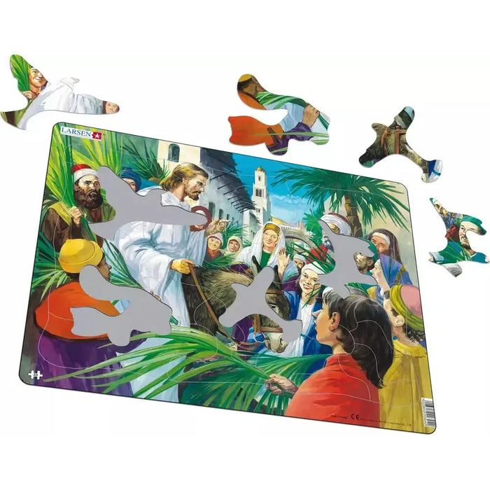 Jesus Entering Jerusalem 33 Piece Tray Jigsaw Puzzle Larsen - for just $11.99! 