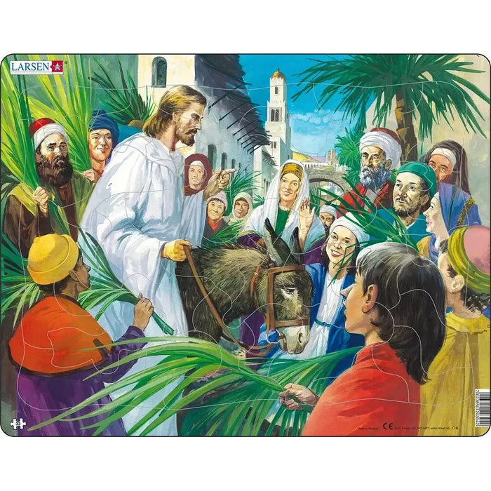 Jesus Entering Jerusalem 33 Piece Tray Jigsaw Puzzle Larsen - for just $11.99! 