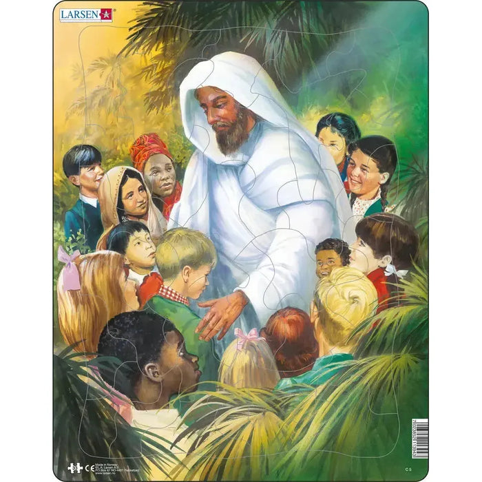 Jesus with the Kids 33 Piece Tray Jigsaw Puzzle Larsen - for just $11.99! 