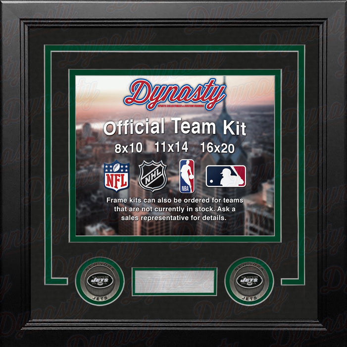 New York Jets Custom NFL Football 16x20 Picture Frame Kit (Multiple Colors) - for just $62.99! 