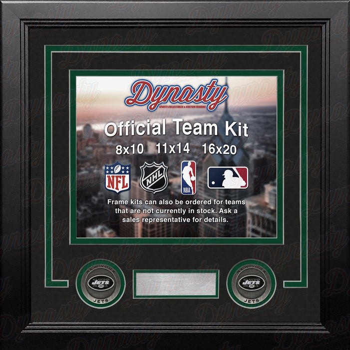 New York Jets Custom NFL Football 11x14 Picture Frame Kit (Multiple Colors) - for just $47.99! 