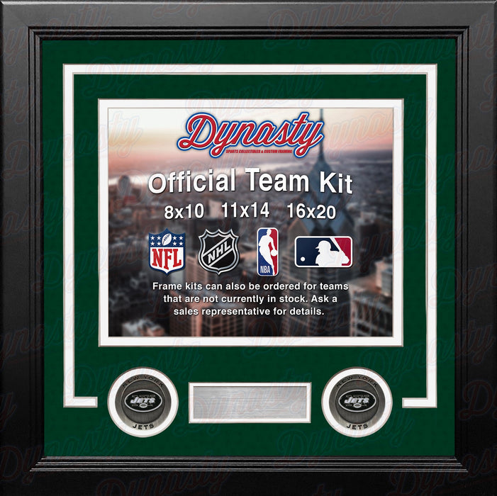 New York Jets Custom NFL Football 8x10 Picture Frame Kit (Multiple Colors) - for just $36.99! 