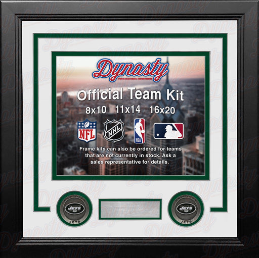 New York Jets Custom NFL Football 11x14 Picture Frame Kit (Multiple Colors) - for just $47.99! 