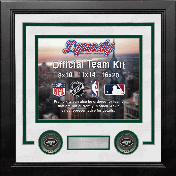 New York Jets Custom NFL Football 11x14 Picture Frame Kit (Multiple Colors) - for just $47.99! 