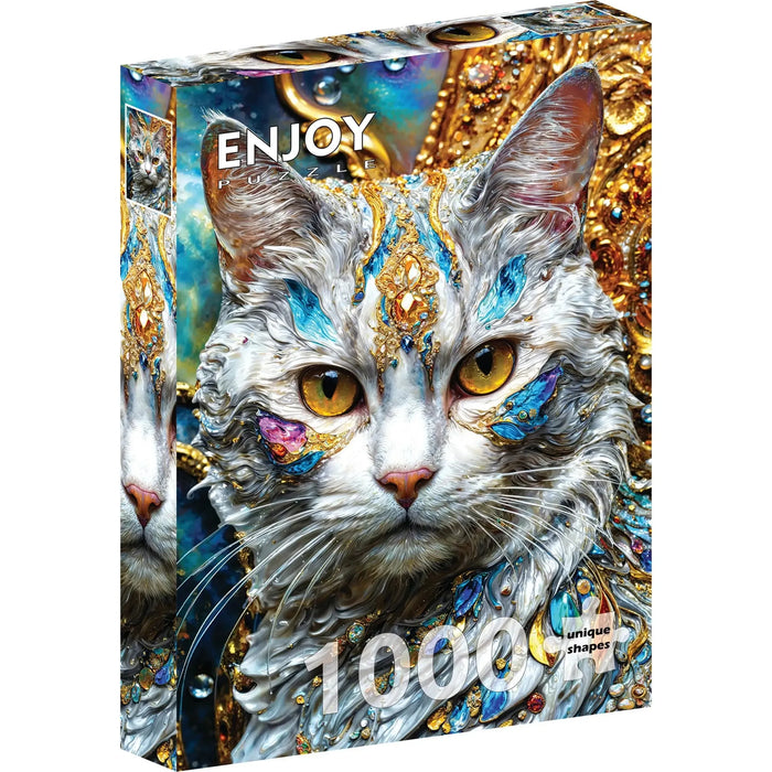 Jeweled Cat 1000 Piece Jigsaw Puzzle Enjoy - for just $24.99! 