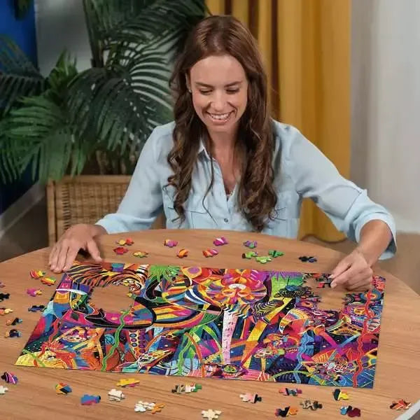 Jeweled Jungle 500 Large Piece Jigsaw Puzzle Ravensburger - for just $24.99! 