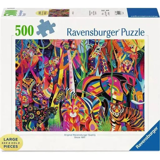 Jeweled Jungle 500 Large Piece Jigsaw Puzzle Ravensburger - for just $24.99! 