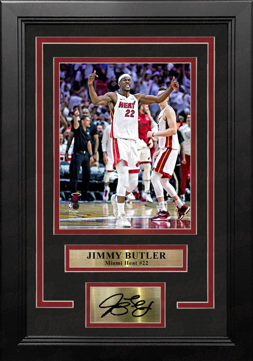 Jimmy Butler Celebration Miami Heat 8" x 10" Framed Basketball Photo with Engraved Autograph - for just $79.99! 