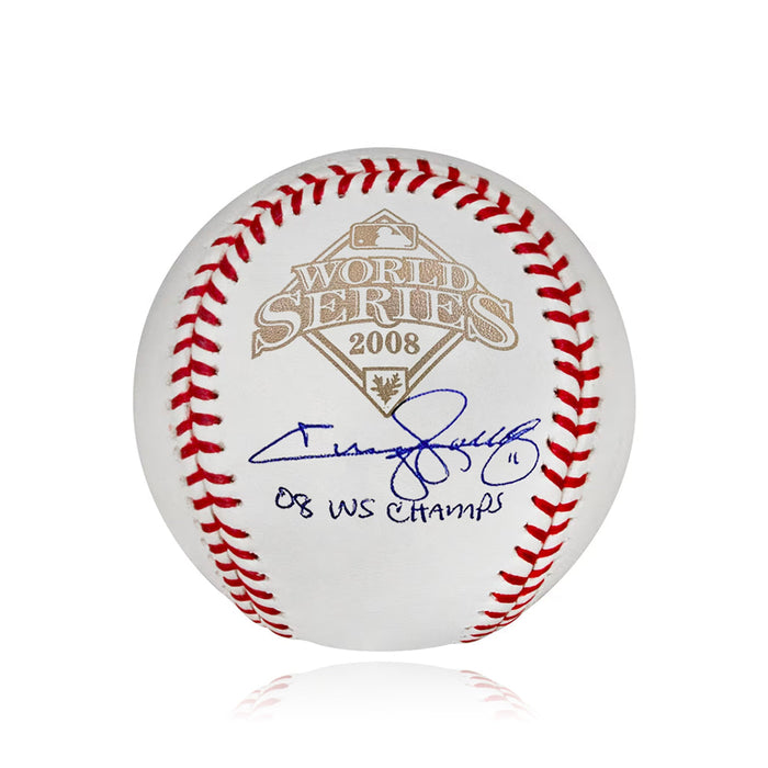 Jimmy Rollins Philadelphia Phillies Autographed 2008 World Series Baseball Inscribed WS Champs - JSA - for just $249.99! 